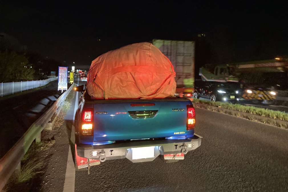 夜間対応（道路落下物回収）