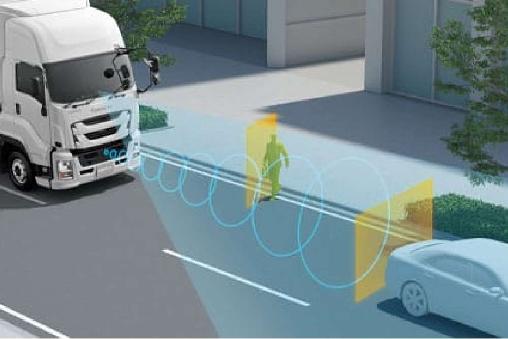 横断歩行者や自転車等の検知も可能